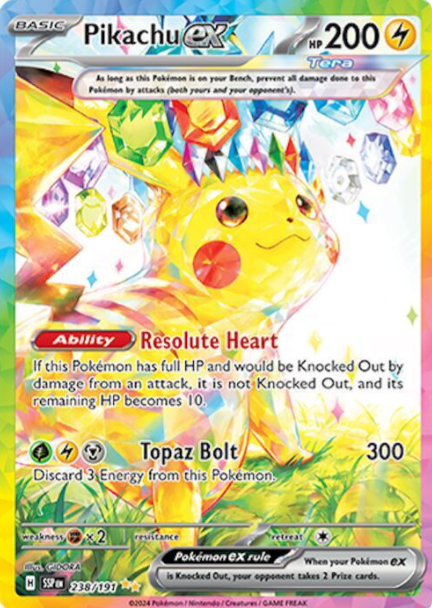 Pikachu ex Special Illustration Rare - 238/191 - Surging Sparks