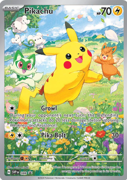 Pikachu Illustration Rare Promo - SVP088 - Scarlet & Violet Promos