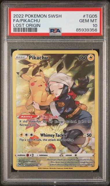 Pikachu Trainer Gallery - PSA 10 - Lost Origin Trainer Gallery