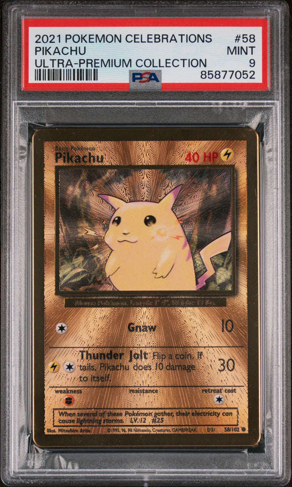 Pikachu Metal Promo - PSA 9 - Sword & Shield Promo Cards