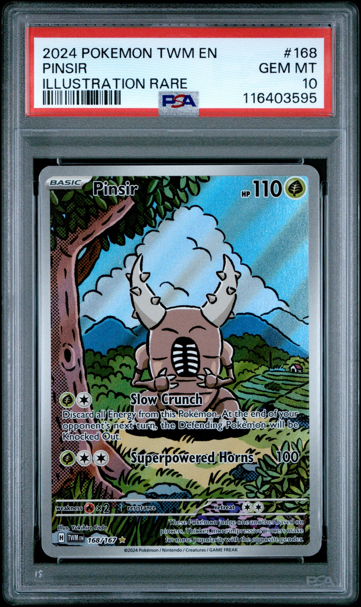 Pinsir Illustration Rare - PSA 10 - Twilight Masquerade