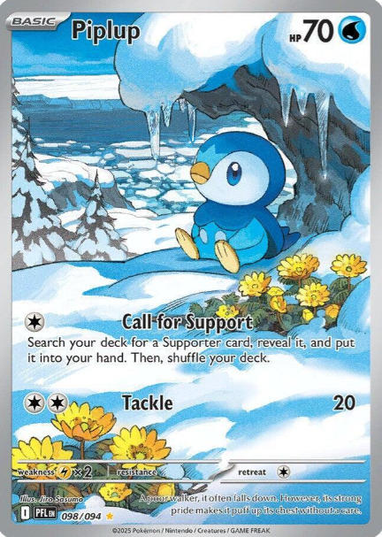 Piplup Illustration Rare - 98/94 - Phantasmal Flames