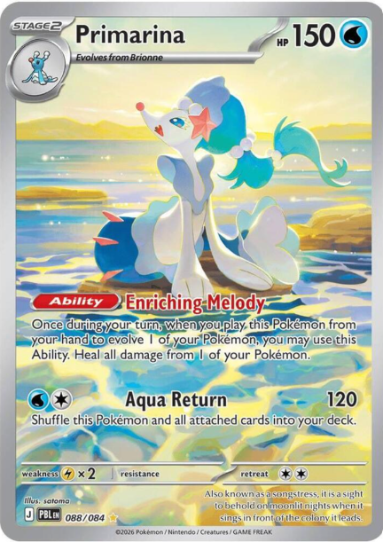 Primarina Illustration Rare - 088/084 - Pitch Black