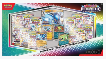 Prismatic Evolutions Lucario ex & Tyranitar ex Premium Collection (Sam's Club)