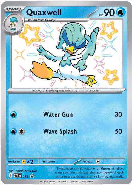 Quaxwell Baby Shiny Promo - 083 - Scarlet & Violet Promo Card