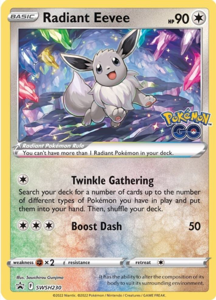 Radiant Eevee - SWSH230 - Sword & Shield Promo Cards