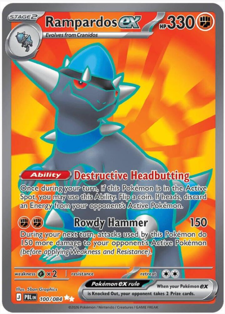 Rampardos ex Full Art - 100/084 - Pitch Black