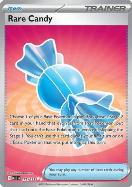 Rare Candy Full Art - 175/132 - Mega Evolution