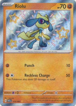 Riolu Baby Shiny - 173/091 - Paldean Fates