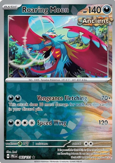 Roaring Moon Pokeball Reverse Holo - 065/131 - Prismatic Evolutions