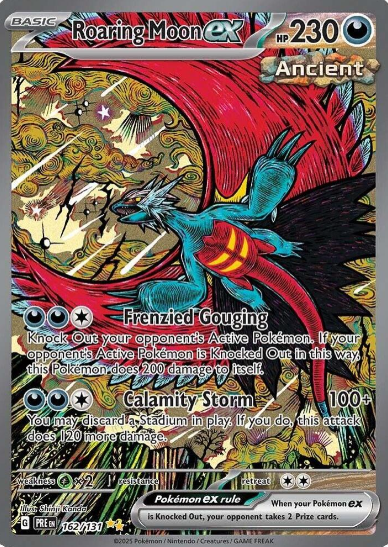 Roaring Moon ex Special Illustration Rare - 162/131 - Prismatic Evolutions