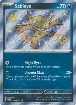 Sableye Baby Shiny - 184/091 - Paldean Fates