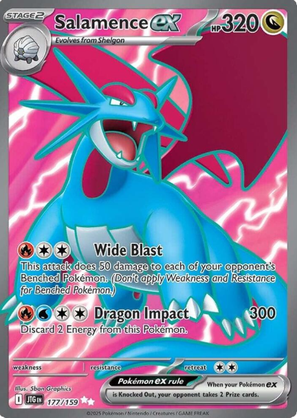Salamence ex Full Art - 177/159 - Journey Together