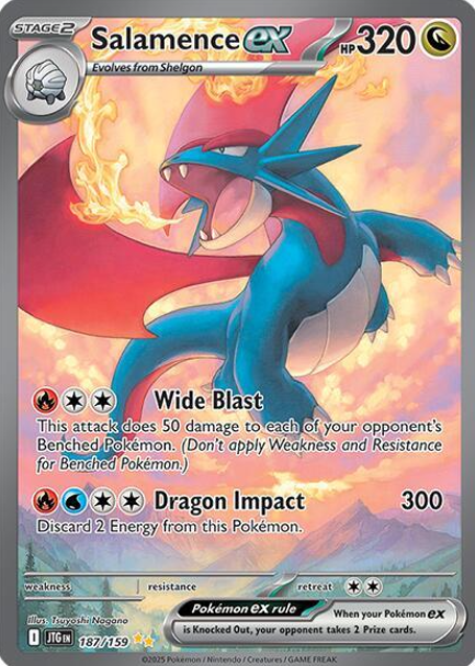 Salamence ex Special Illustration Rare - 187/159 - Journey Together