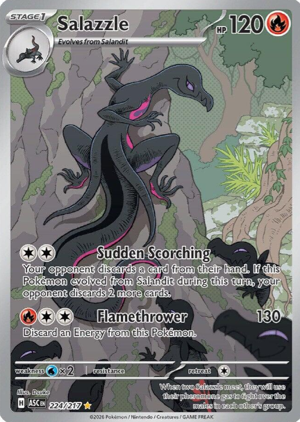 Salazzle Illustration Rare - 223/217 - Ascended Heroes