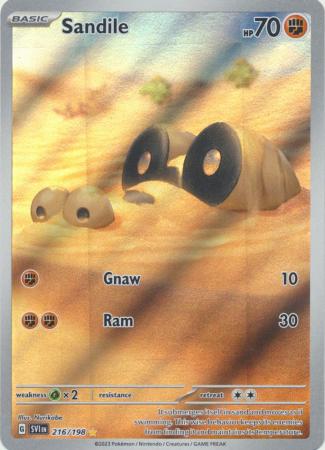 Sandile Illustration Rare - 216/198 - Scarlet & Violet