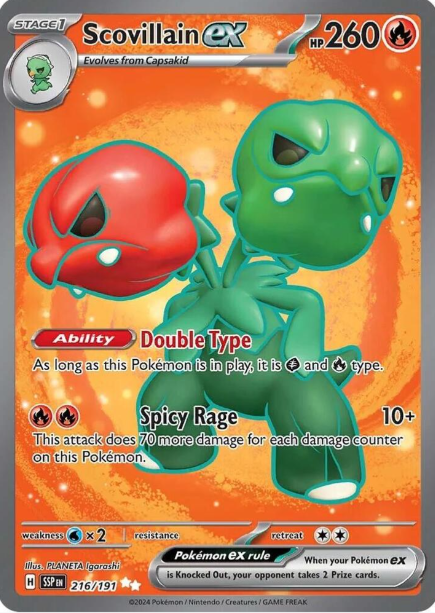 Scovillain ex Full Art - 216/191 - Surging Sparks