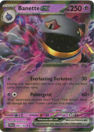 Banette ex - 088/198 - Scarlet & Violet Base Set