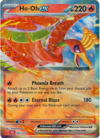Ho-Oh ex - 7/34 - Trading Card Game Classic