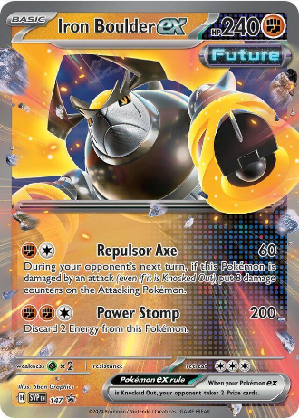 Iron Boulder ex - SVP 147 - Scarlet & Violet Promos