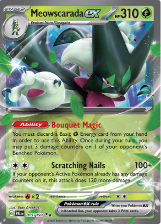Meowscarada ex - 15/193 - Paldea Evolved