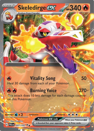 Skeledirge ex - 037/193 - Paldea Evolved