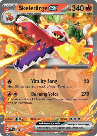 Skeledirge ex - SVP 034 - Scarlet & Violet Promos