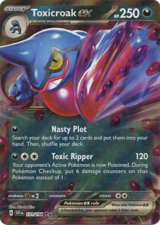 Toxicroak ex - 131/198 - Scarlet & Violet Base