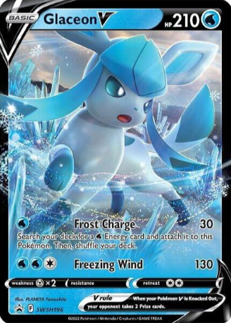 Glaceon V - SWSH196 - Sword & Shield Promos