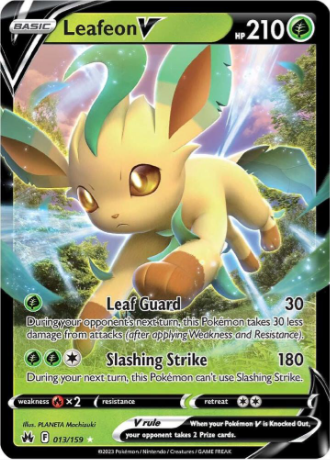 Leafeon V - 13/159 - Crown Zenith