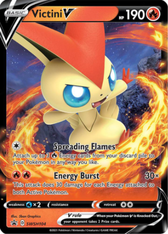 Victini V - SWSH104 - Sword & Shield Promos
