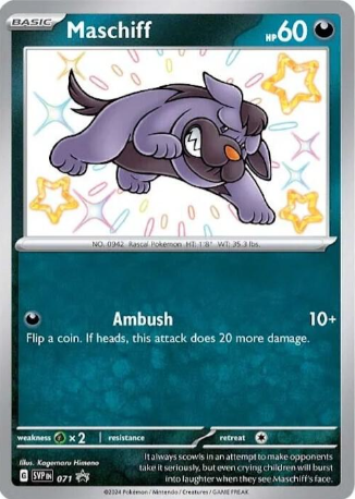 Maschiff Baby Shiny - SVP 071 - Scarlet & Violet Promos