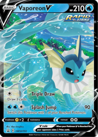 Vaporeon V - SWSH150 - Sword & Shield Promos