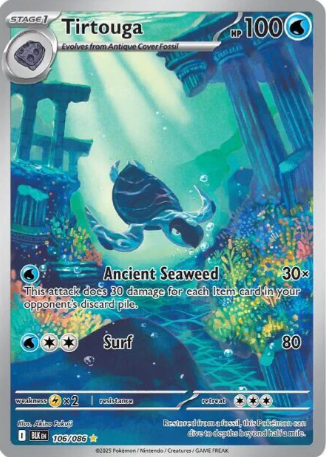 Tirtouga Illustration Rare - 106/86 - Black Bolt