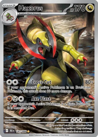 Haxorus Illustration Rare - 147/86 - Black Bolt