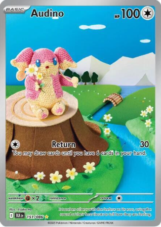 Audino Illustration Rare - 151/86 - Black Bolt