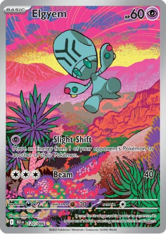 Elgyem Illustration Rare - 120/86 - Black Bolt