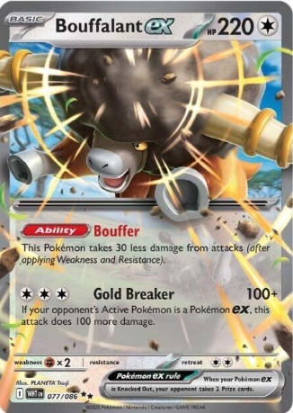 Bouffalant ex - 77/86 - White Flare