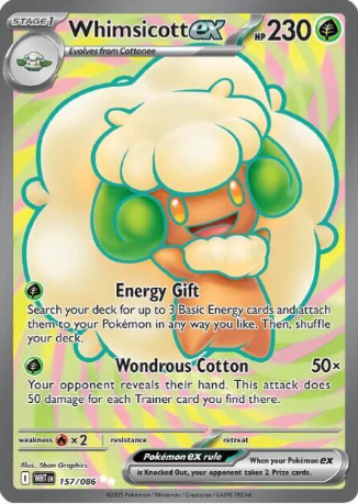 Whimsicott ex Full Art - 157/86 - White Flare