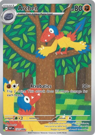 Archen Illustration Rare - 131/86 - White Flare