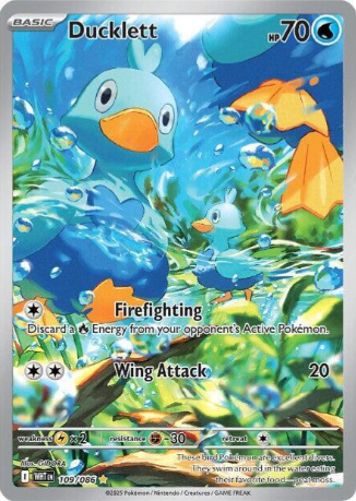 Ducklett Illustration Rare - 109/86 - White Flare