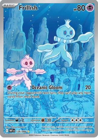 Frillish Illustration Rare - 126/86 - White Flare