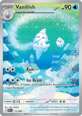 Vanillish Illustration Rare - 112/86 - White Flare