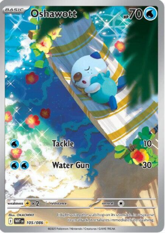 Oshawott Illustration Rare - 105/86 - White Flare