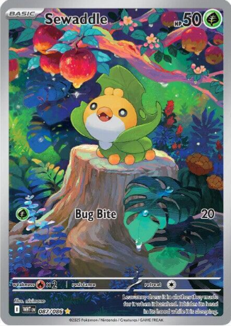 Sewaddle Illustration Rare - 87/86 - White Flare