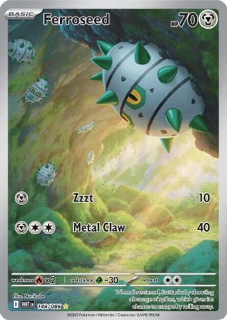 Ferroseed Illustration Rare - 148/86 - White Flare
