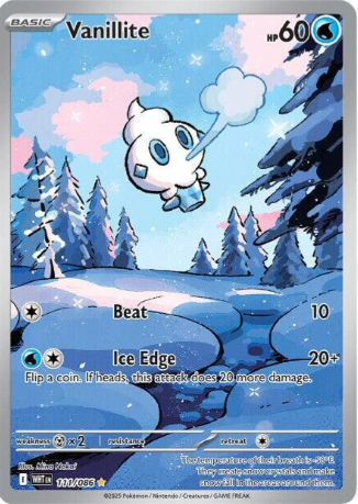 Vanillite Illustration Rare - 111/86 - White Flare