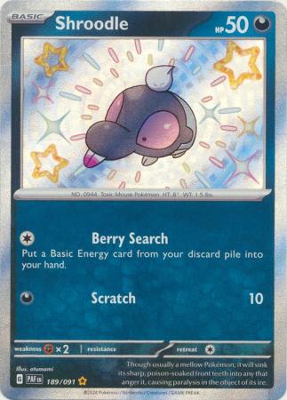 Shroodle Baby Shiny - 189/091 - Paldean Fates