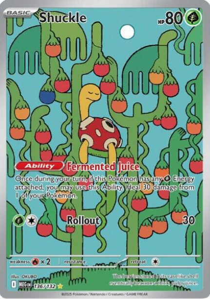 Shuckle Illustration Rare - 136/132 - Mega Evolution