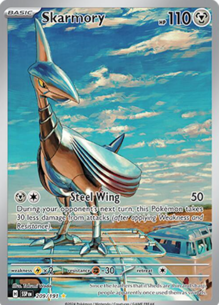 Skarmory Illustration Rare - 209/191 - Surging Sparks
